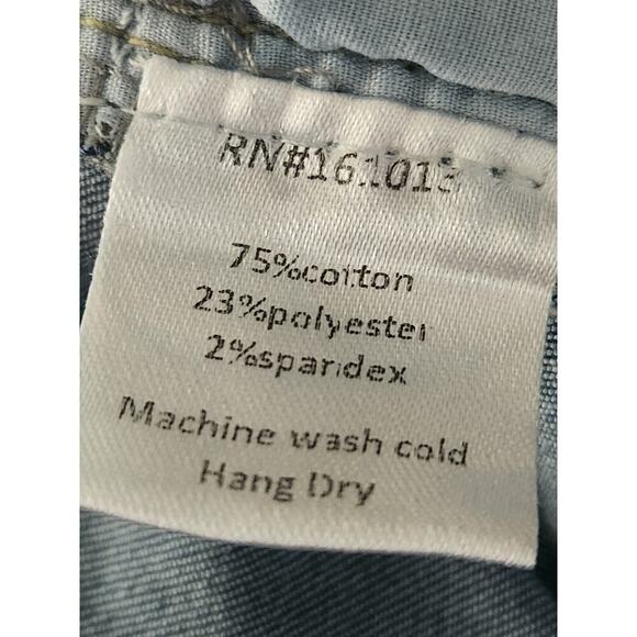 Highnoon Jeans Women's Sz 14 Straight Blue Denim Med-Wash Hi-Rise - Picture 7 of 7